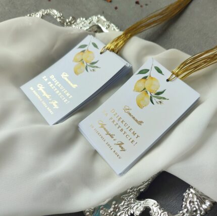 Zawieszka na alkohol - z motywem cytryn